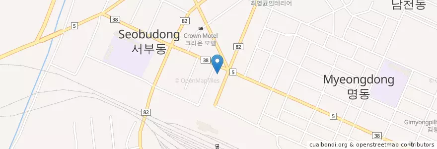 Mapa de ubicacion de 동방한의원 en Corea Del Sud, Nord Chungcheong, 제천시.