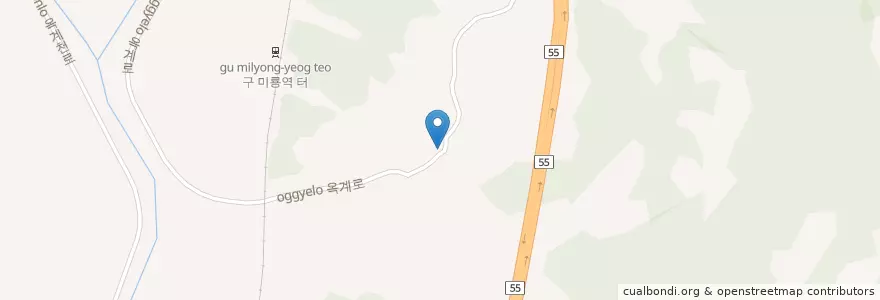Mapa de ubicacion de 소룡리보건진료소 en Korea Selatan, Gyeongsang Utara, 영주시.