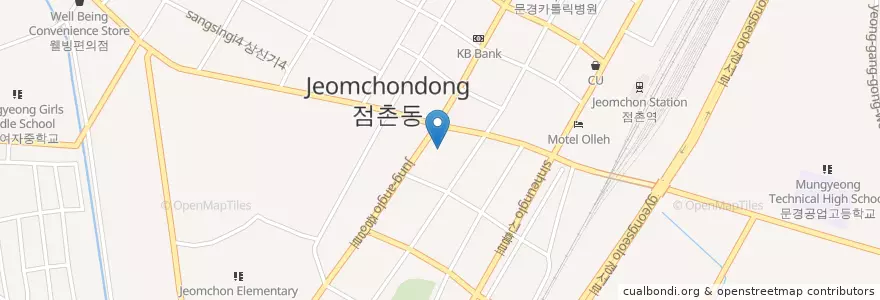 Mapa de ubicacion de 김보경마취통증의학과의원 en Corea Del Sur, Gyeongsang Del Norte, 문경시.