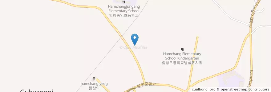 Mapa de ubicacion de 함창보건지소 en Coreia Do Sul, Gyeongsang Do Norte, 상주시.