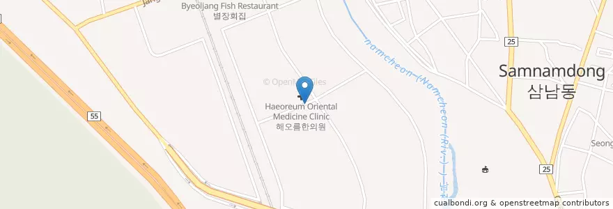 Mapa de ubicacion de 혜화연합의원 en 韩国/南韓, 庆尚北道, 慶山市, 서부1동.