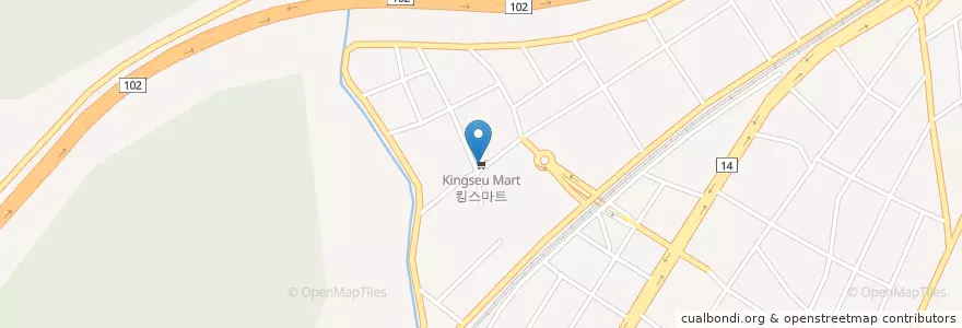 Mapa de ubicacion de 한미치과 en 大韓民国, 慶尚南道, 昌原市, 馬山会原区.