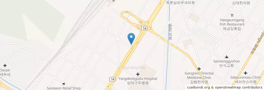 Mapa de ubicacion de 이기태한의원 en 韩国/南韓, 庆尚南道, 昌原市, 馬山會原區.