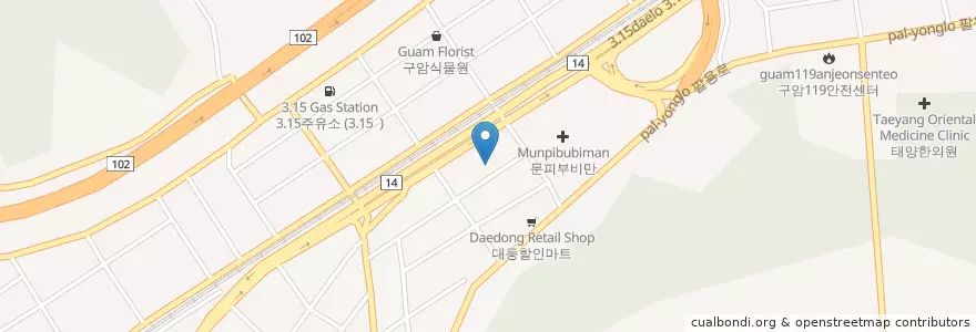Mapa de ubicacion de (의료법인)석영의료재단효도요양병원 (( Uiryobeopin ) Seokyeonguiryojaedanhyodoyoyang Hospital) en 대한민국, 경상남도, 창원시, 마산회원구.