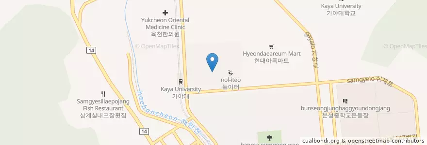 Mapa de ubicacion de 강치과 en Corea Del Sur, Gyeongsang Del Sur, 김해시.