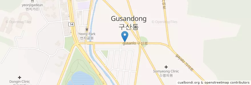 Mapa de ubicacion de 김해우리신경외과 en Corea Del Sur, Gyeongsang Del Sur, 김해시.