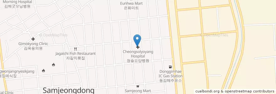 Mapa de ubicacion de 청솔요양병원 en Zuid-Korea, Gyeongsangnam-Do, 김해시.