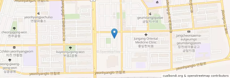 Mapa de ubicacion de 최종영신경정신과의원 en 대한민국, 전라남도, 순천시.