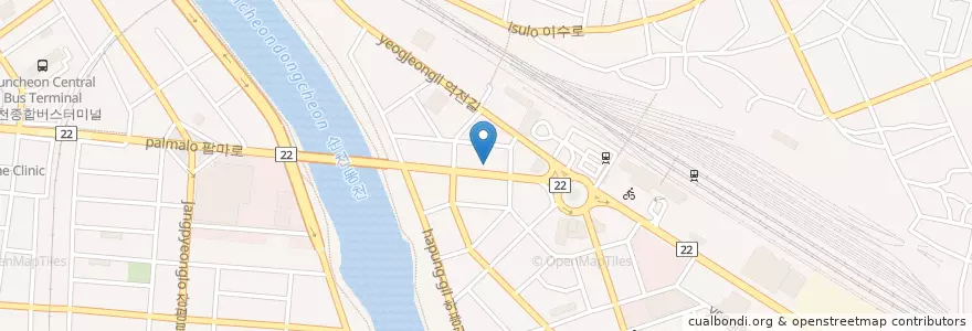 Mapa de ubicacion de 동부외과의원 en 대한민국, 전라남도, 순천시.