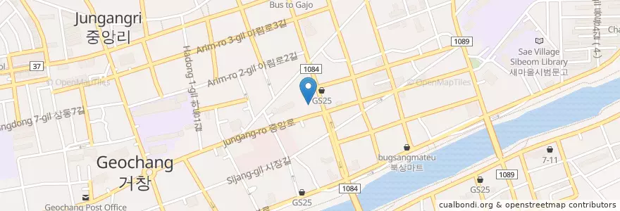 Mapa de ubicacion de 김경환한의원 en Республика Корея, Кёнсан-Намдо, 거창군.