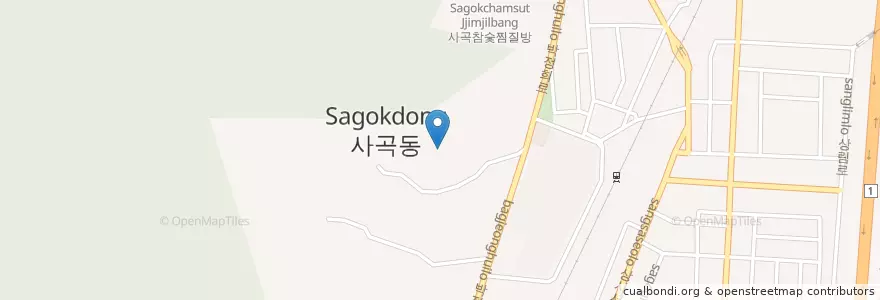 Mapa de ubicacion de 용불사 en Corea Del Sur, Gyeongsang Del Norte, 구미시.