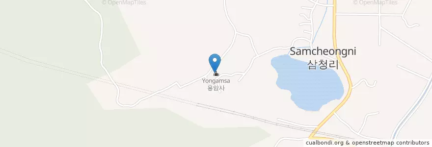 Mapa de ubicacion de 용암사 en Республика Корея, Чхунчхон-Пукто, 옥천군.