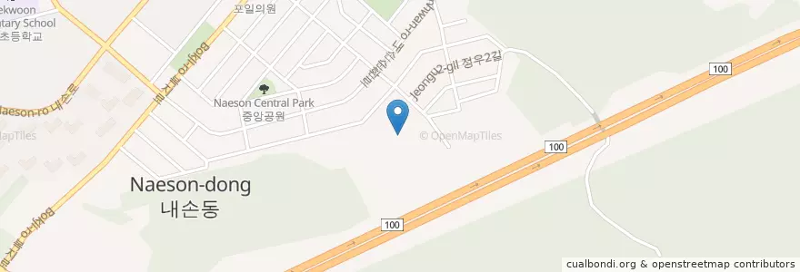 Mapa de ubicacion de 천주교포일성당 en 韩国/南韓, 京畿道, 义王市, 내손2동.