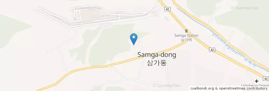 Mapa de ubicacion de 삼가동성당 en Республика Корея, Кёнгидо, 용인시, 처인구.