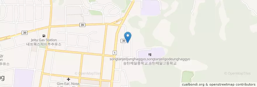 Mapa de ubicacion de 송현성당 en 대한민국, 경기도, 평택시.