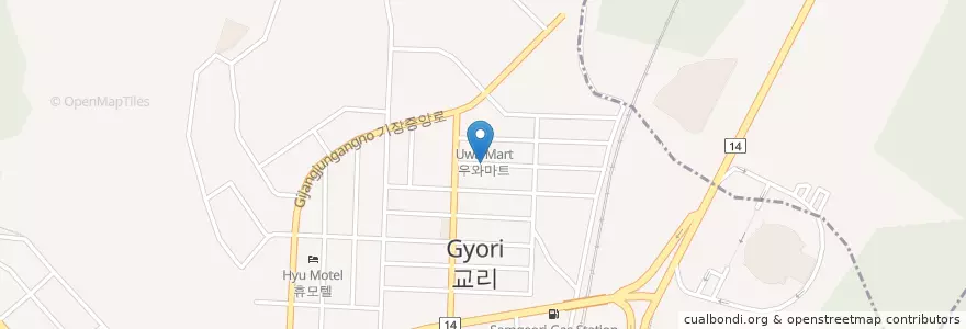 Mapa de ubicacion de Gyori Catholic Church en South Korea, Busan, Gijang-Gun, Gijang-Eup.