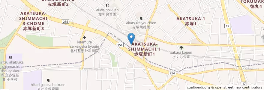 Mapa de ubicacion de カリカ en اليابان, 東京都, 練馬区.