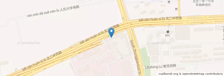 Mapa de ubicacion de 吉姆斯 自助烤肉 en 中国, 北京市, 河北省, 海淀区.