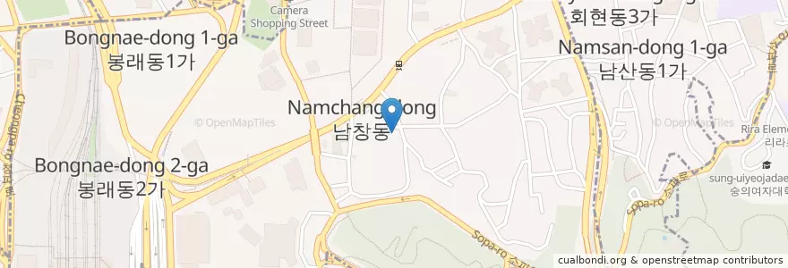 Mapa de ubicacion de 会賢洞郵便局 en 大韓民国, ソウル, 中区.