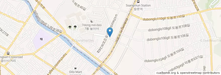 Mapa de ubicacion de Ssangmunhanyang Postal Agency en South Korea, Seoul, Dobong-Gu, Ssangmun 3(Sam)-Dong.