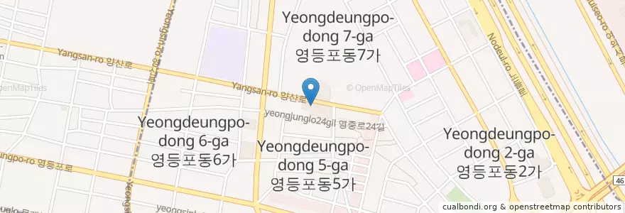 Mapa de ubicacion de 영등포3우편취급국 en 大韓民国, ソウル, 永登浦区, 영등포동.