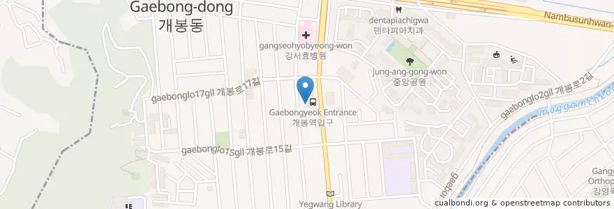 Mapa de ubicacion de 개봉2동우편취급국 en 대한민국, 서울, 구로구, 개봉2동.