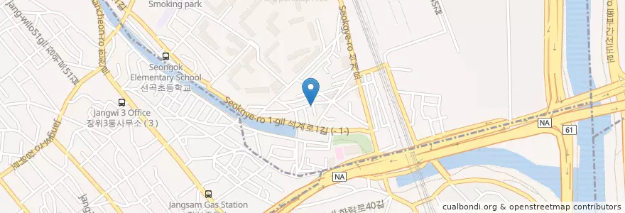 Mapa de ubicacion de 월계동신우편취급국 en Zuid-Korea, Seoel, 노원구, 월계1동.