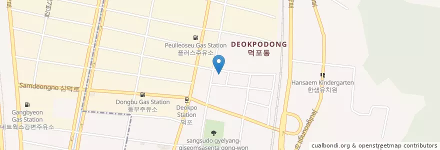 Mapa de ubicacion de 사상공단우편취급국 en 대한민국, 부산, 사상구, 덕포동.