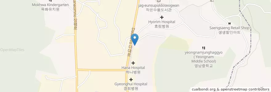 Mapa de ubicacion de 장림현대우편취급국 en Zuid-Korea, Busan, 사하구, 장림동.