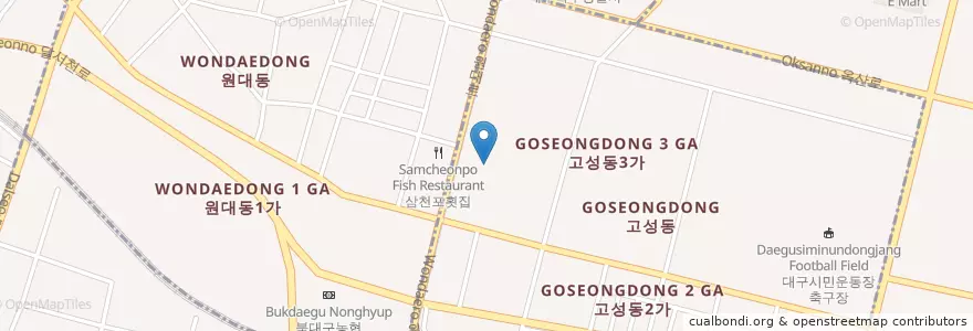 Mapa de ubicacion de 고성동우체국 en Республика Корея, Тэгу, 고성동.