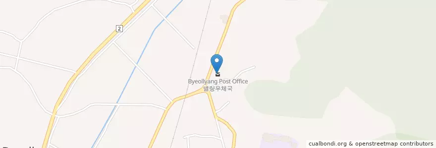 Mapa de ubicacion de 별량우체국 en Güney Kore, 전라남도, 순천시.