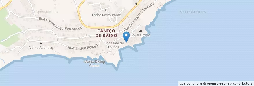 Mapa de ubicacion de Lee Hamilton Steak House en Portugal, Caniço.