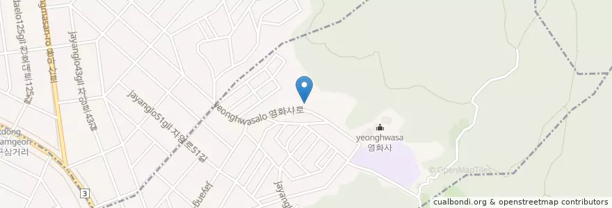 Mapa de ubicacion de 경원유치원 en Corea Del Sur, Seúl, 광진구, 구의2동.