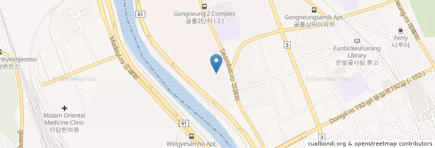 Mapa de ubicacion de 예진유치원 en Corea Del Sud, Seul, 노원구, 공릉1동.