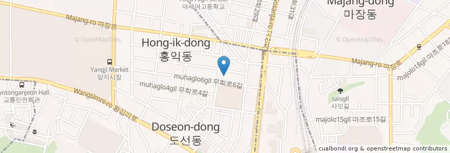 Mapa de ubicacion de 송곡유치원 en Республика Корея, Сеул, 성동구.
