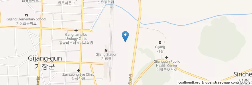 Mapa de ubicacion de 세화유치원 en 대한민국, 부산, 기장군, 기장읍.