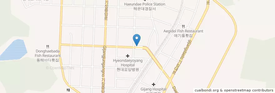 Mapa de ubicacion de 한솔유치원 en Südkorea, Busan, Gijang-Gun, Gijang-Eup.