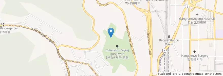 Mapa de ubicacion de 부산진유치원 en 대한민국, 부산, 범천동.