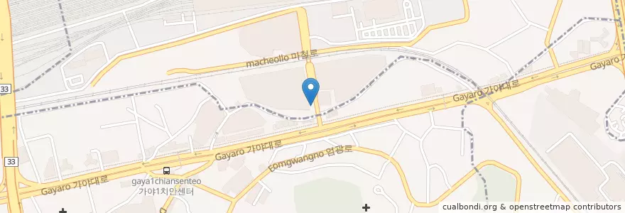 Mapa de ubicacion de 초원사랑유치원 en 韩国/南韓, 釜山, 釜山鎮區, 가야동.