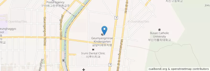 Mapa de ubicacion de 금양미래유치원 en 韩国/南韓, 釜山, 金井區, 부곡동.