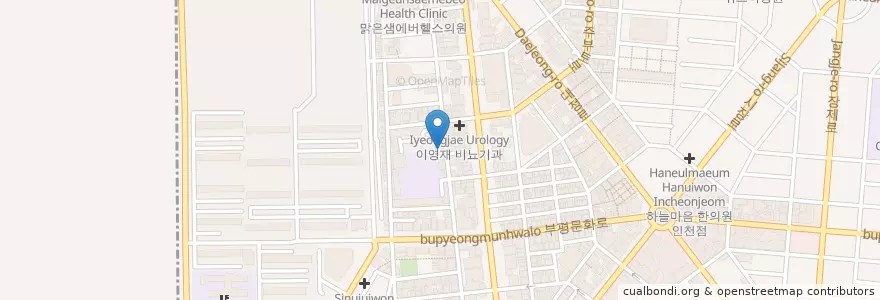 Mapa de ubicacion de 부평서초등학교병설유치원 en 大韓民国, 仁川広域市, 富平区, 부평동.
