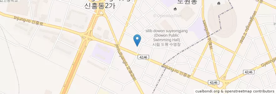 Mapa de ubicacion de 지영유치원 en 대한민국, 인천, 중구, 신흥동.
