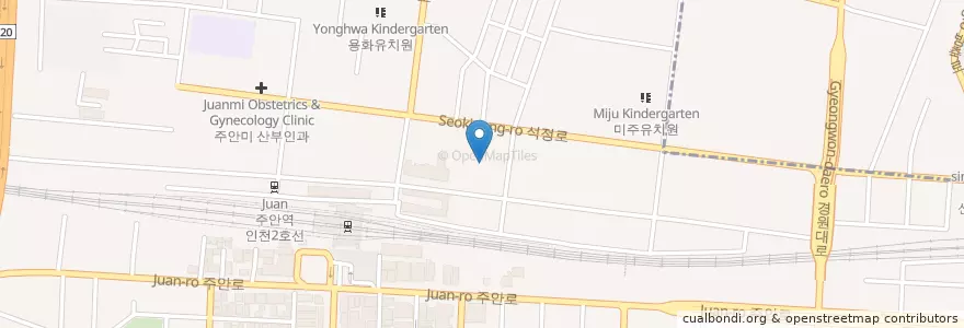 Mapa de ubicacion de 연흥유치원 en کره جنوبی, 인천, 미추홀구.