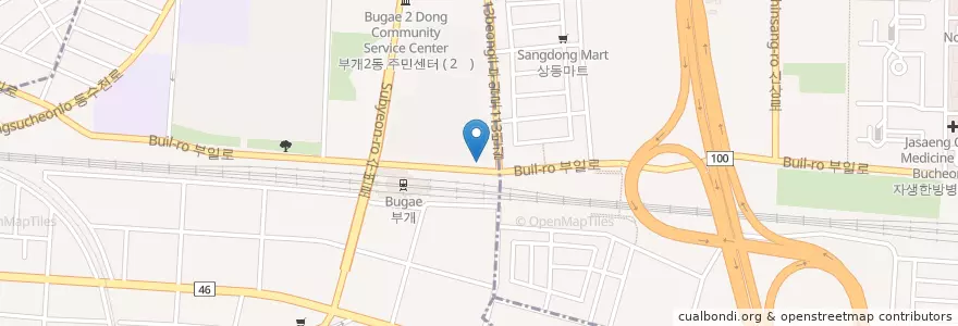 Mapa de ubicacion de 엄지유치원 en Corea Del Sur, Incheon, 부평구, 부개동.