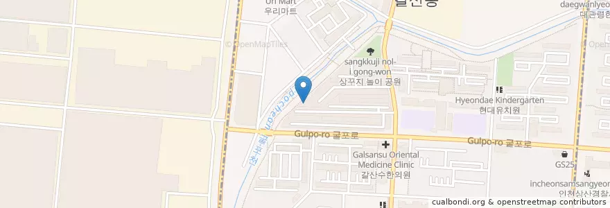 Mapa de ubicacion de Yeonheung Kindergarten en South Korea, Incheon, Bupyeong-Gu.
