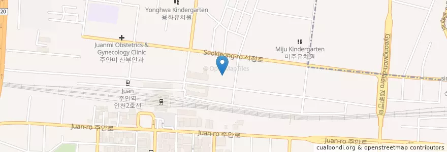 Mapa de ubicacion de 연흥유치원 en Coreia Do Sul, 인천, 미추홀구.