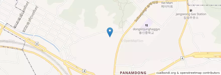 Mapa de ubicacion de 봉곡유치원 en 대한민국, 대전, 동구, 판암동.