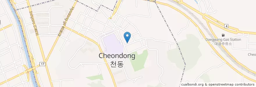 Mapa de ubicacion de 순복유치원 en Corée Du Sud, Daejeon, 동구, 효동.
