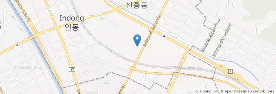 Mapa de ubicacion de 자비유치원 en Coreia Do Sul, Daejeon, 동구, 신인동.