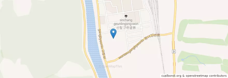 Mapa de ubicacion de 동보초등학교병설유치원 en Zuid-Korea, Gyeonggi-Do, 동두천시.
